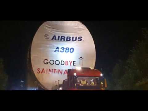 Youtube: Last Convoy A380 - MSN 272 / Traking in Lévignac to Blagnac "Plane Spotting"