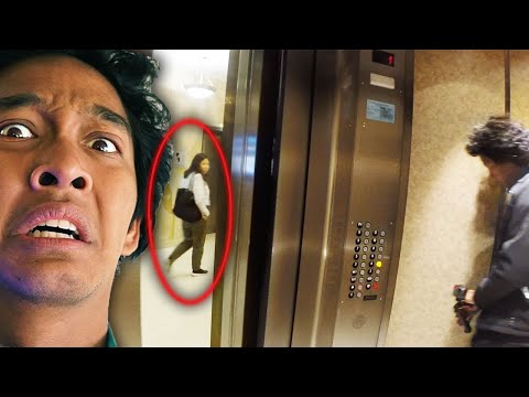 Youtube: PLAYING THE ELEVATOR GAME in HAUNTED BUILDING (SHE GOT ON!!)