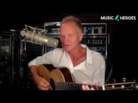 Youtube: Sting Sings for the Heros from his Home Studio 2020