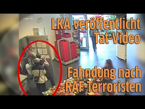 Youtube: Fahndung nach RAF-Terroristen mit Überwachungsvideo von Überfall auf REWE in Hildesheim