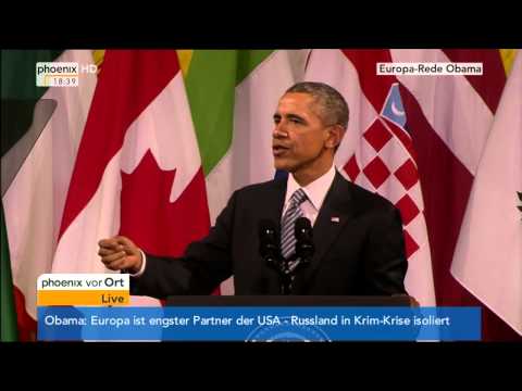 Youtube: Krim-Krise - Europa-Rede von Barack Obama vom 26.03.2014