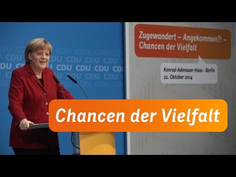 Youtube: Die Rede von Angela Merkel: "Zugewandert - Angekommen?!"