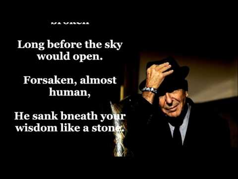 Youtube: Suzanne LEONARD COHEN (with lyrics)