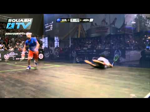 Youtube: ‪Squash : James Wilstrop v Ramy Ashour : PSA British Squash Open 2012‬ Semi-Final Roundup