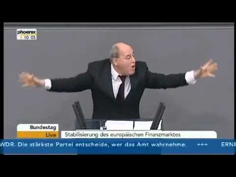 Youtube: Gregor Gysi spricht mal etwas klarer - sehr ungewohnt im Bundestag
