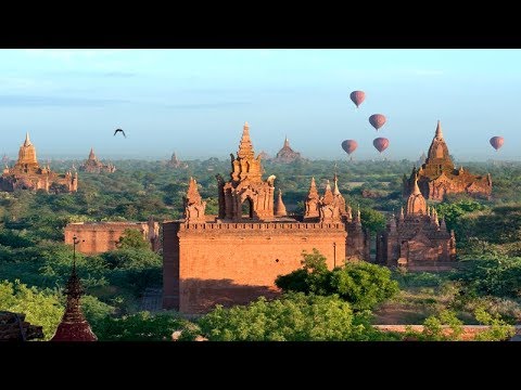Youtube: Burma, Myanmar. Bagan city of over 2200 Buddhist temples and pagodas