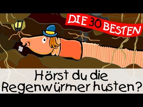 Youtube: 🏞️ Hörst Du die Regenwürmer husten - Bewegungslieder zum Mitsingen || Kinderlieder