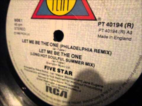 Youtube: Five Star  - Let me be the one. 1985 (12" Philadelphia remix)