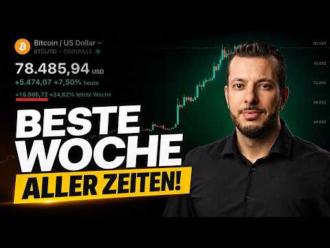 Youtube: BITCOIN mit REKORDWOCHE! 🔥 Höchster USD-ANSTIEG ALLER ZEITEN! 🤯