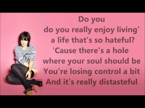 Youtube: Fuck you - Lily Allen. Lyrics HD