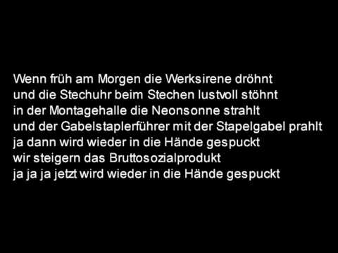 Youtube: Geier Sturzflug - Bruttosozialprodukt