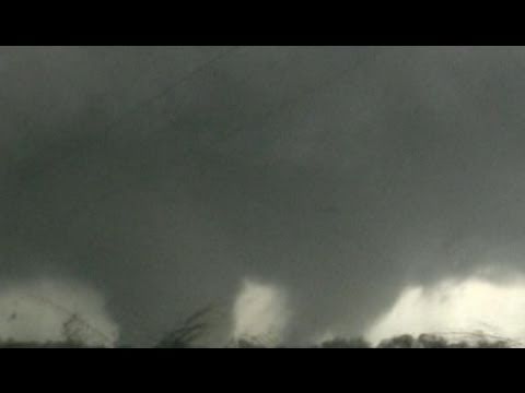 Youtube: Massive multi-vortex tornado in Oklahoma - April 14, 2011