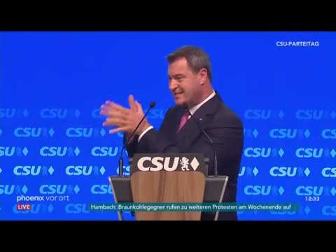 Youtube: CSU Parteitag: Rede von Markus Söder am 15.09.2018