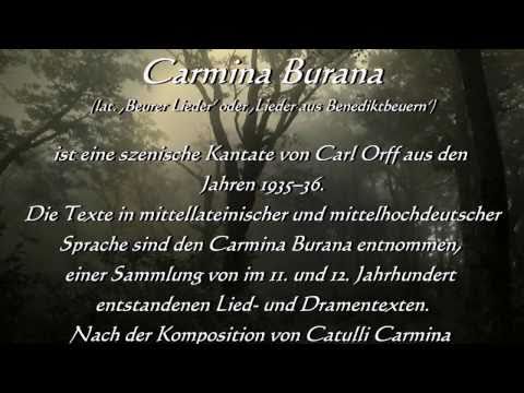 Youtube: Carl Orff Carmina Burana Fortuna Imperatrix Mundi mit Erklärung / Geschichte