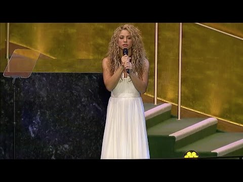 Youtube: Shakira - Imagine (Live at the UN's General Assembly 2015)
