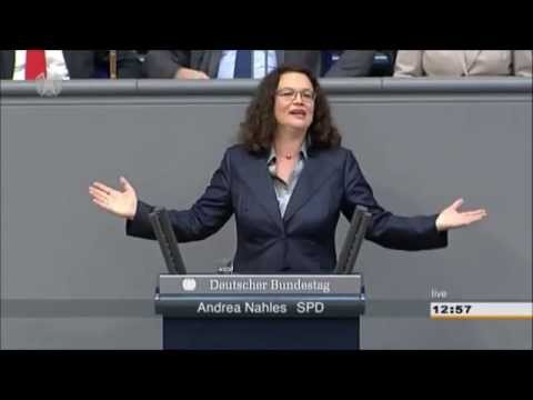Youtube: Andrea Nahles (SPD) wird zu Andrea Langstrumpf