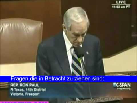 Youtube: Ron Paul - Wikileaks mit Deutsch Untertitel