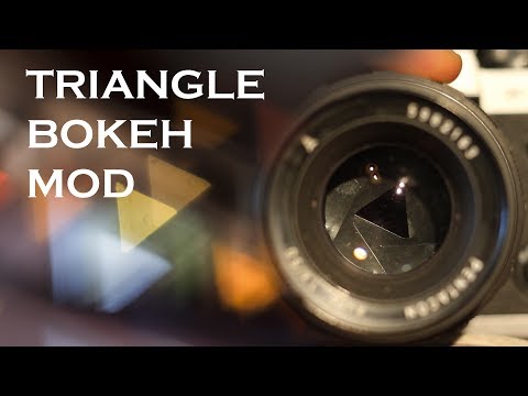 Youtube: Triangle Bokeh Mod! - Pentacon 50mm f/1.8 Auto
