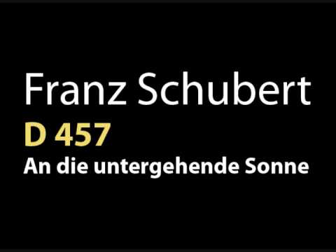 Youtube: Schubert An die untergehende Sonne D 457