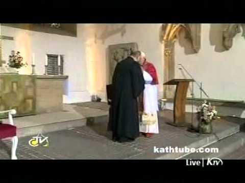 Youtube: Bruderkuss zwischen Papst Benedikt XVI. und Präses Nikolaus Schneider in Erfurt