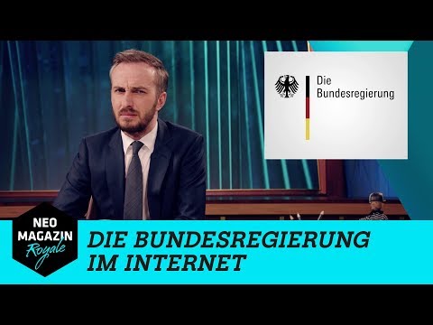 Youtube: Die Bundesregierung im Internet  | NEO MAGAZIN ROYALE mit Jan Böhmermann - ZDFneo