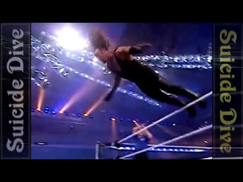 Youtube: Undertaker Top 10 - Suicide dive (Most dangerous dives)