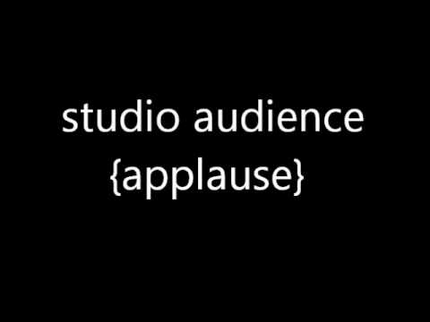Youtube: studio audience applause sound FX