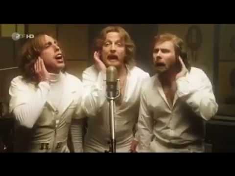 Youtube: Bee Gees - Stayin' Alive parody. Sound recording in studio