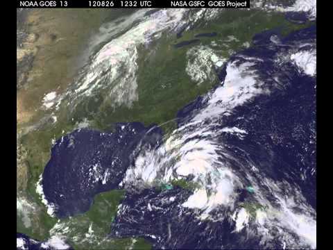 Youtube: Tropical Storm Isaac: A 48-hour satellite imagery time lapse.