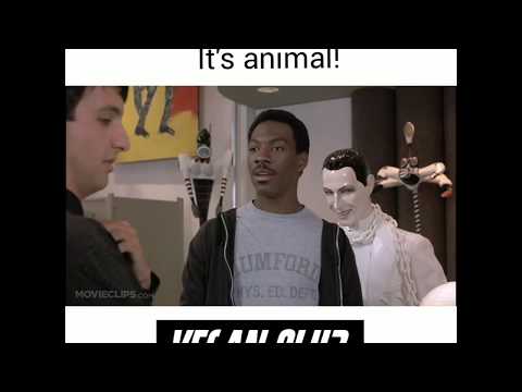 Youtube: Meat is no sexy, it's animal! - Vegan Club funny video featuring Beverly Hills Cop