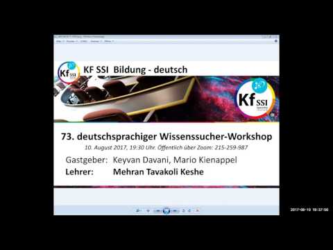 Youtube: 2017 08 10 PM Public Teachings in German - Öffentliche Schulungen in Deutsch