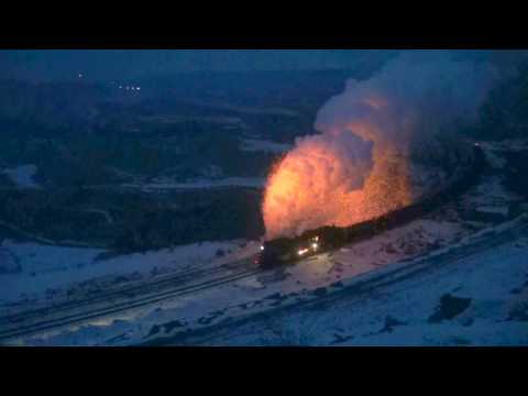 Youtube: Fire sparks of Steam in Sandaoling Coal Mine Railway China (Dec.2016) 2 噴火する三道嶺炭鉱の蒸気機関車 (2016.12)2