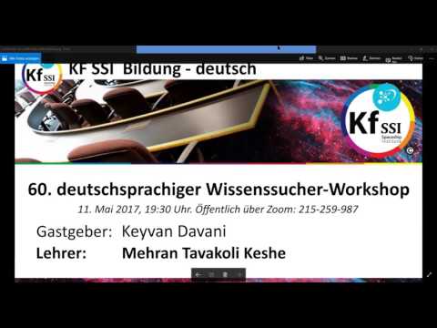 Youtube: 2017 05 11 PM Public Teachings in German - Öffentliche Schulungen in Deutsch