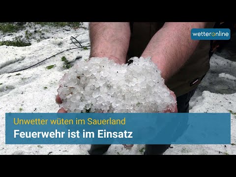Youtube: Unwetter wüten im Sauerland - Starkregen und Hagel