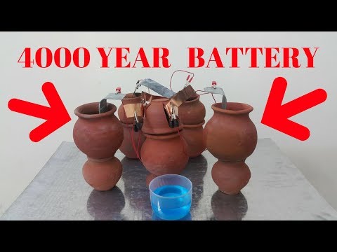 Youtube: Recreating a 4000 Year Old Battery - Was Electricity Used in Ancient Times?