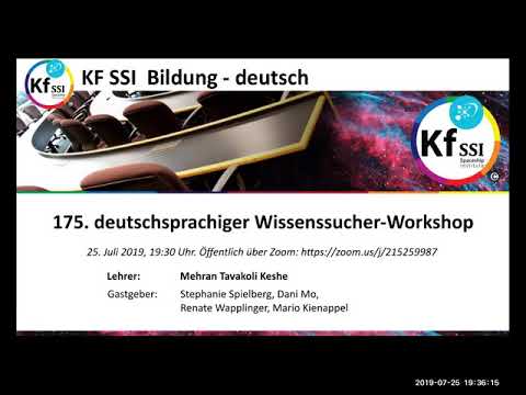 Youtube: 2019 07 25 PM Public Teachings in German - Öffentliche Schulungen in Deutsch