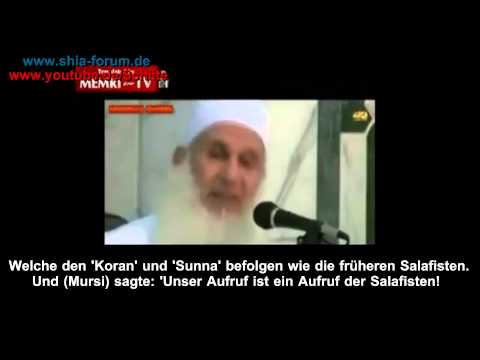 Youtube: Salafist: Präsident Mursi sagte mir 'Die Schiiten sind für uns gefährlicher als die Juden!'