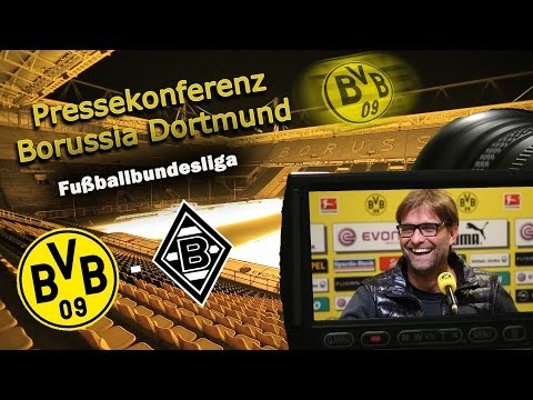 Youtube: BVB Bundesliga Pressekonferenz nach: Borussia Dortmund - Borussia Mönchengladbach 1:2