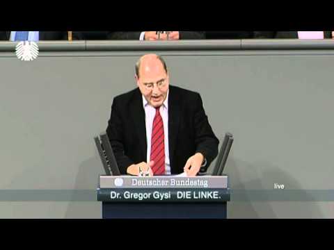 Youtube: Gregor Gysi, DIE LINKE: »Sie machen die Europäische Idee kaputt«
