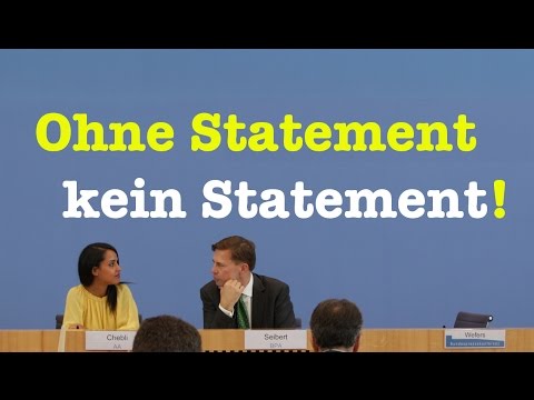 Youtube: Ohne Statement kein Statement! - Sehenswerte Bundespressekonferenz vom 5. Dezember 2016
