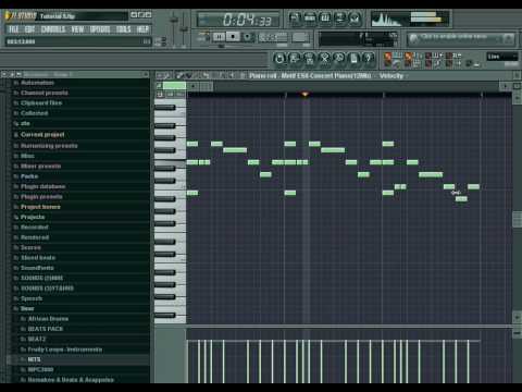 Youtube: FL Studio 8 Tutorial Me making a Hip Hop Beat for Beginner (Use Pattern)