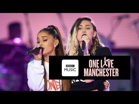 Youtube: Miley Cyrus and Ariana Grande - Don't Dream It's Over (One Love Manchester)