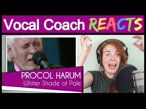Youtube: Vocal Coach reacts to Procol Harum - A Whiter Shade of Pale (Gary Brooker Live)