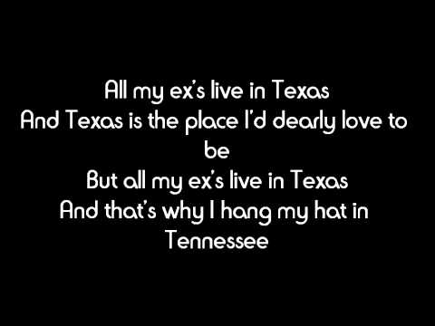 Youtube: George Strait - All My Ex's Live In Texas Lyrics [HD]