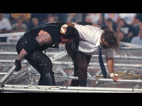 Youtube: The Undertaker throws Mankind off the top of the Hell in a Cell: June 28, 1998 - King of the Ring