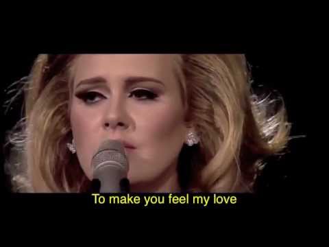 Youtube: Adele - Make You Feel My Love (w/ lyrics)