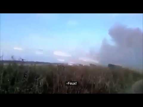 Youtube: 15 07 14 Ukraine  Attaque des BM-21/Grad sur les forces ukrainiennes, encerclées (aéroport Luhansk)