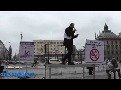 Youtube: Michael Stürzenberger Rede in München am Stachus Teil 2