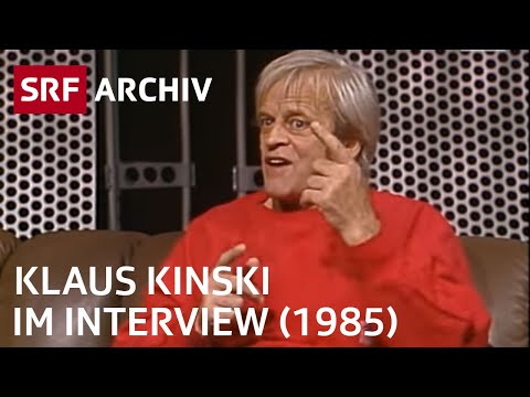 Youtube: Klaus Kinski Interview (1985) | Prominente zu Gast im SRF-Studio | SRF Archiv