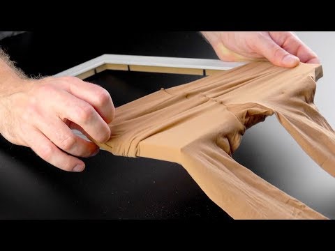 Youtube: Spann die Strumpfhose über den Bilderrahmen. Was hat d...